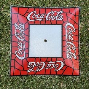 Coca-Cola Stained Glass Styled Flush Mount Light Shade, Glass